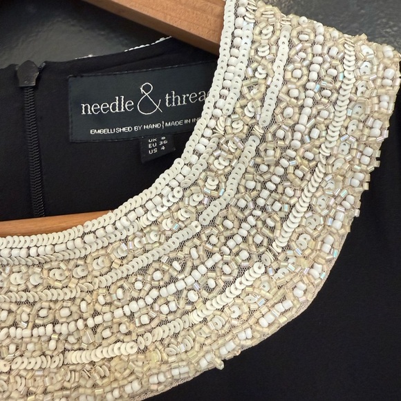 Needle & Thread size 4 mint condition silk beaded dress- sat in a closet. - Picture 3 of 14